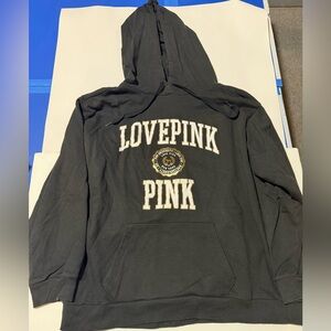 PINK Victoria's Secret Black Hoodie with Logo